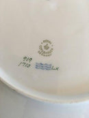 Royal Copenhagen Grüner Fischteller Nr. 919/1710 mit Perca Fluviatilis