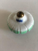 Royal Copenhagen Green / Purple / Yellow Porcelain Flower