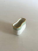 Royal Copenhagen Grøn Svejfet Tandstikholder / Tændstikholder No 1801