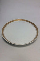 Royal Copenhagen Gold Fan Large Oval Tray No 11546
