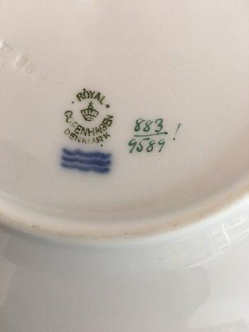 Royal Copenhagen Golden Horns with Orange Band Lunch Plate No 883/9589