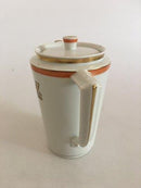 Royal Copenhagen Goldene Hörner mit orangefarbenem Rand Kaffeekanne Nr. 833/9533