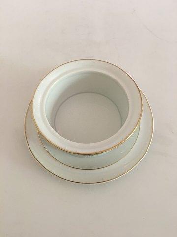 Royal Copenhagen Golden Horns with Orange Band Marmelade Bowl (without lid) No 883