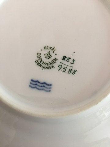 Royal Copenhagen Golden Horns with Orange Band Plate No 883/9588