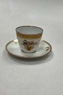Royal Copenhagen Guldkurv Kaffekop og Underkop No 9069