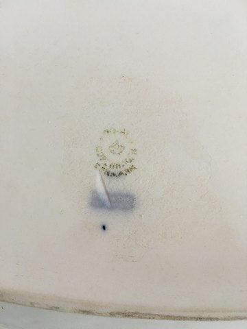 皇家哥本哈根白色Flora Danica大型椭圆餐盘