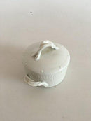 皇家哥本哈根白色弗洛拉丹妮卡带盖糖碗