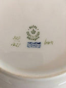 Royal Copenhagen Weiß geschweißt mit Takket Goldrand Speiseteller Nr. 387/1621