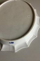 Royal Copenhagen White Blue Flower Angular Oval Serving Dish No 8573