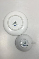 Royal Copenhagen Hvidt Porcelæn med guldkant Thekop med underkop No 1275/9067