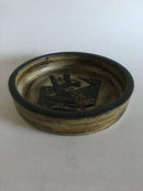 Royal Copenhagen Jørgen Mogensen Steingutschale mit Vogel Nr. 21934