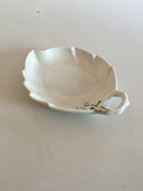 Royal Copenhagen Josephine White Curved Leaf Shaped Assiette