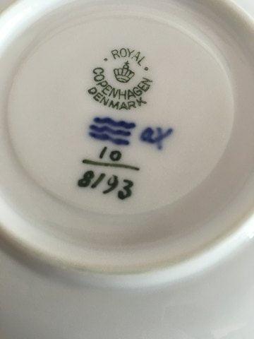 Royal Copenhagen Kaffekop og Underkop med Tyk Kant No 8193