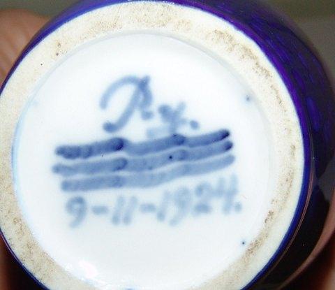 Royal Copenhagen Krystal Glasur Vase af Paul Prochowsky 9-11-1924