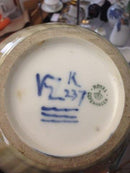 Royal Copenhagen Kristallglasurvase mit Deckel von Valdemar Engelhardt Nr. K237