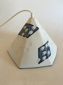 Royal Copenhagen Lamp with decoration in blue