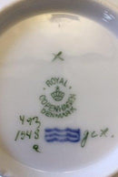 Royal Copenhagen Let Saksisk Blomst Chokolade Kop og Underskål No 1548