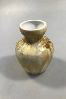 Royal Copenhagen Ludvigsen Vase Nr. 1381 mit gelblicher Kristallglasur