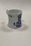 Royal Copenhagen Gedenkbecher zum 25-jährigen Regierungsjubiläum von Königin Margrethe 1972 - 1997