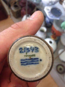 Royal Copenhagen Miniatur-Steinzeug-Vase von Nils Thorsson mit Hasenfell-Glasur Nr. 21393