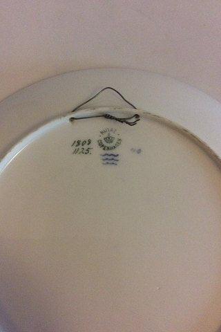 Royal Copenhagen Motiv Platte med Blmoster og Natsværmer No 1808/1125