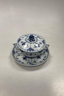 Royal Copenhagen Musselmalet Halvblonde Bouillon Kop med underkop No 764