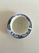 Royal Copenhagen Blue Fluted Half Lace Cup and Saucer No 713