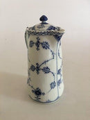 ロイヤルコペンハーゲン ブルーフルーテッドスモールチョコレートジャグ（蓋付き） no.508