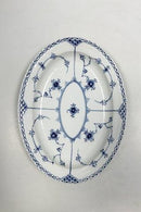Royal Copenhagen Blue Fluted Half Lace Oval Serving Dish No 628