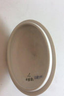 Royal Copenhagen Blaue kannelierte Halbmond-Zuckerdose Nr. 685