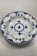 Royal Copenhagen Musselmalet Helblonde Dyb Tallerken med guld No 1078