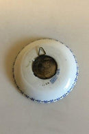 Royal Copenhagen Blue Fluted Full Lace Candle Drip Cup with 2-Crown coin with Christian X and Queen Alexandrine, 1923. No 1009