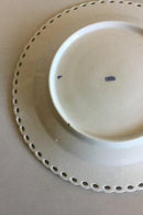 Early Royal Copenhagen Blue Fluted Full Lace Flat Plate with pierced border No 1/1085
