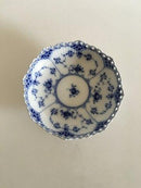 Royal Copenhagen Blue Fluted Full Lace Bowl on foot No 1023