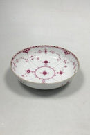 皇家哥本哈根蓝色凹槽紫色带金边半花边碗 No 2/512