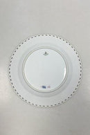Royal Copenhagen Blue Fluted Red Ruby/Pink with Gold Edge Full lace Lunch Plate No 2/1084