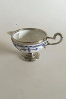 ロイヤルコペンハーゲン ブルーフルーテッドクリームジャグ メタルフット＆トップ No 36