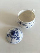 Royal Copenhagen Blue Fluted Plain Creme Cup with Lid