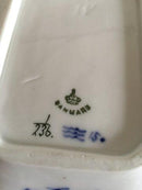 Royal Copenhagen Musselmalet Riflet  Firkantet Skål, Lille No 236