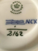 Royal Copenhagen Musselmalet Riflet Kaffekop og Underkop No. 2162