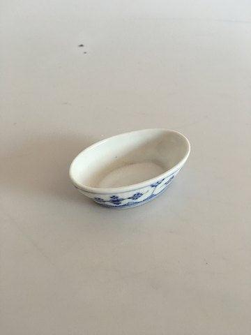 Royal Copenhagen Musselmalet Riflet Ovalt Saltkar No. 2128