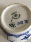 Royal Copenhagen Kannelierte Zuckerdose ohne Deckel Nr. 428