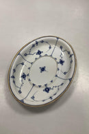 Royal Copenhagen Musselmalet Riflet underfad med guld