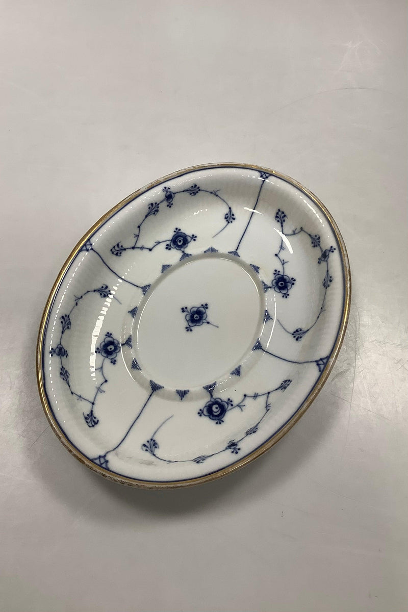 Royal Copenhagen Musselmalet Riflet underfad med guld