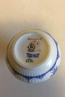 Royal Copenhagen Blaue kannelierte Vase Nr. 2271