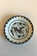 Royal Copenhagen Opus Scholasticum Plate with decoration of Rabbit in Brown and Green colors No 802