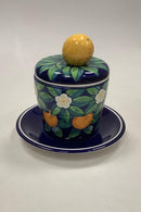 Royal Copenhagen Orange Blossom Lågkrukke med fad