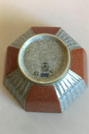 Royal Copenhagen Achteckige Crackle-Schale Nr. 212/3419