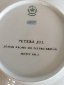Royal Copenhagen Peters Jul Tallerken Motiv No 2