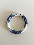 Royal Copenhagen Porcelain Bangle Bracelet with Blue Flower
